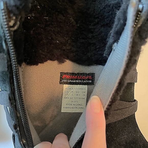 The North Face Black Primaloft 200 Gram Waterproof Boots, Size 7.5 - Picture 13 of 14
